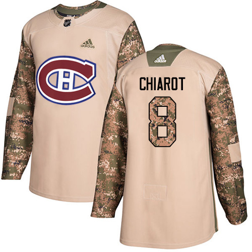 Adidas Canadiens #8 Ben Chiarot Camo Authentic 2017 Veterans Day Stitched NHL Jersey
